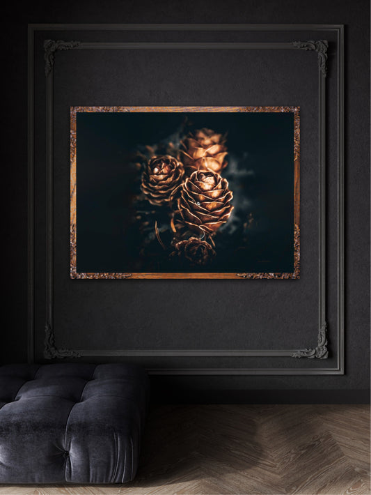 Pinecone love - landscape format