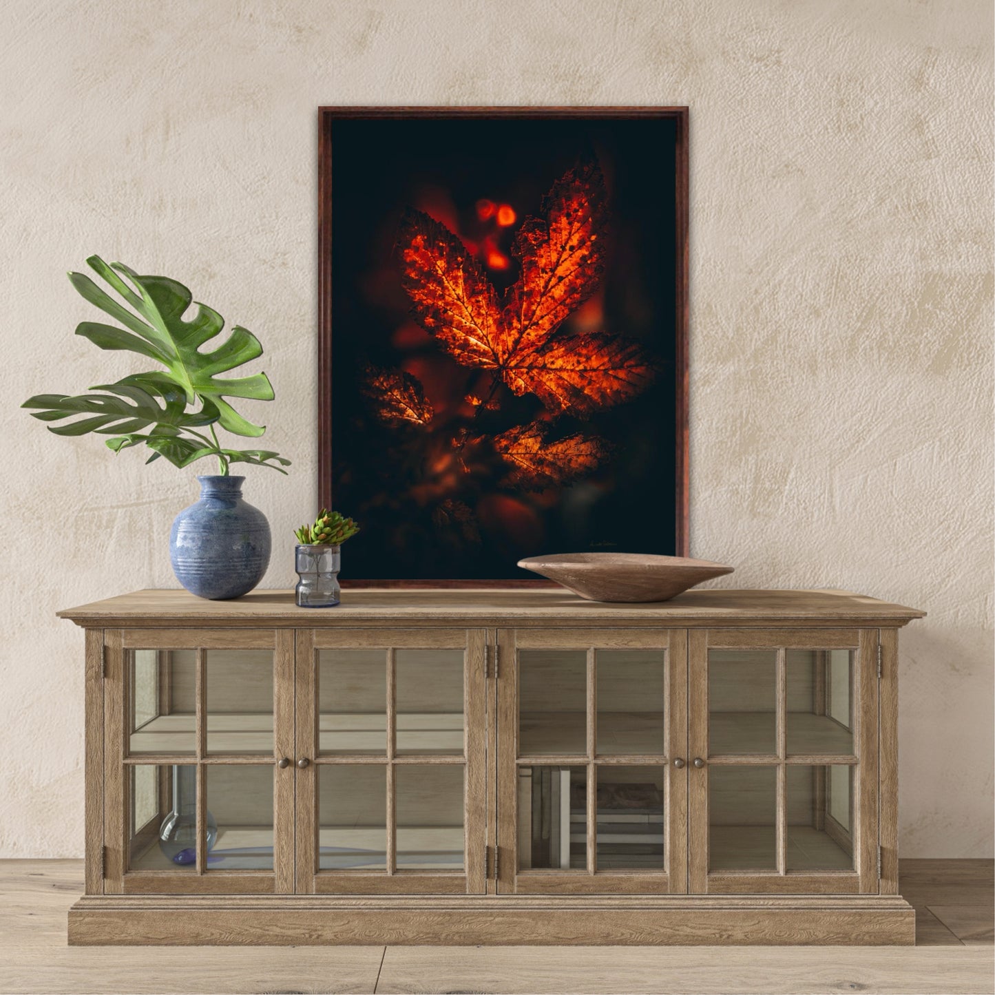 Fiery leaf
