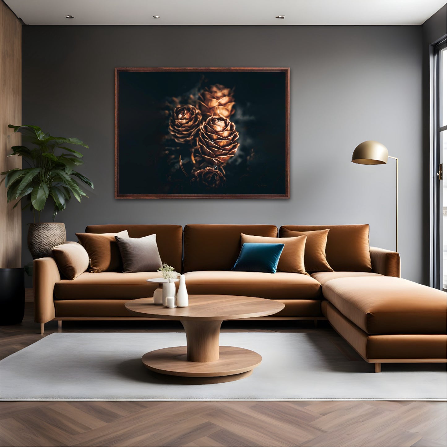 Pinecone love - landscape format
