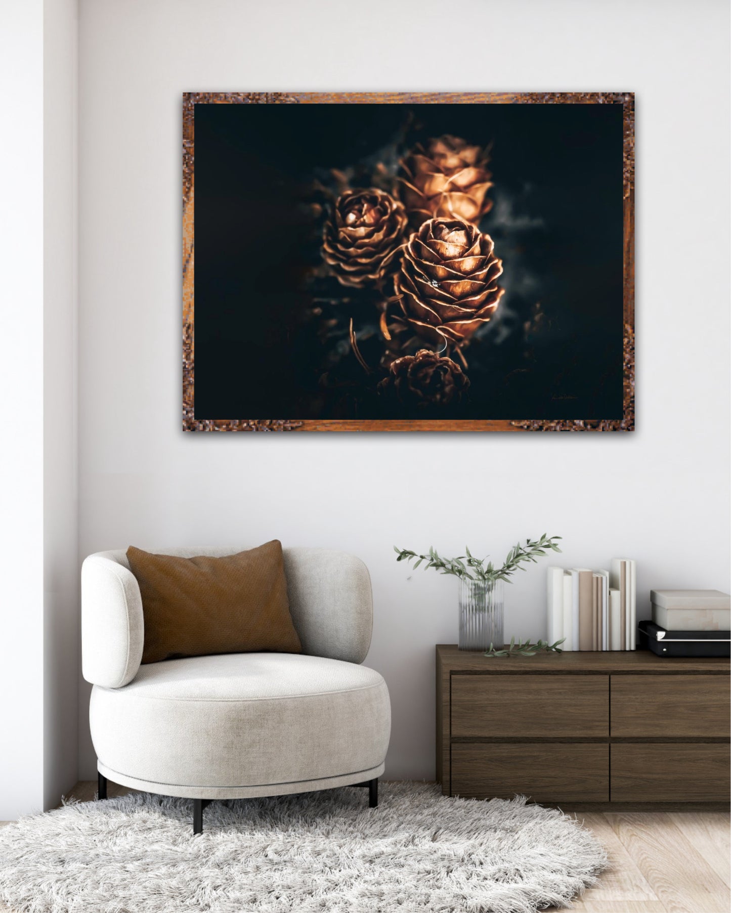 Pinecone love - landscape format