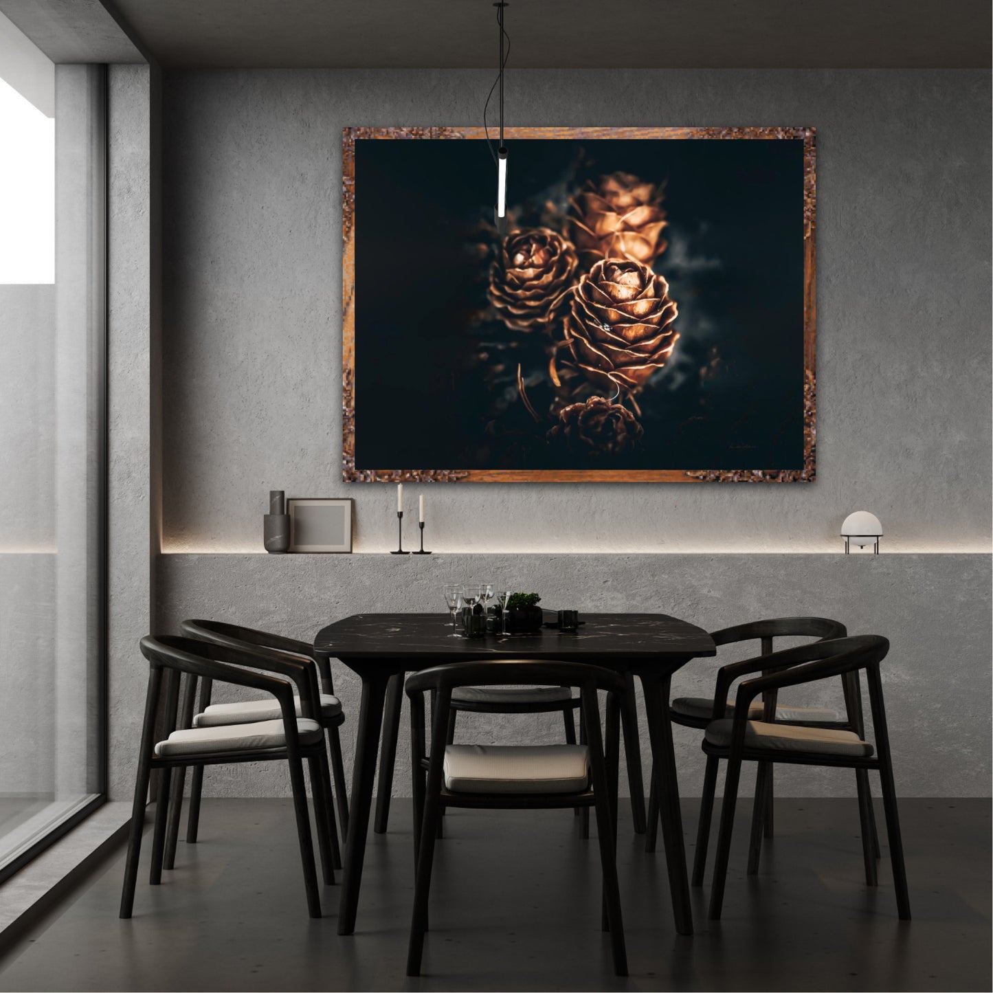 Pinecone love - landscape format