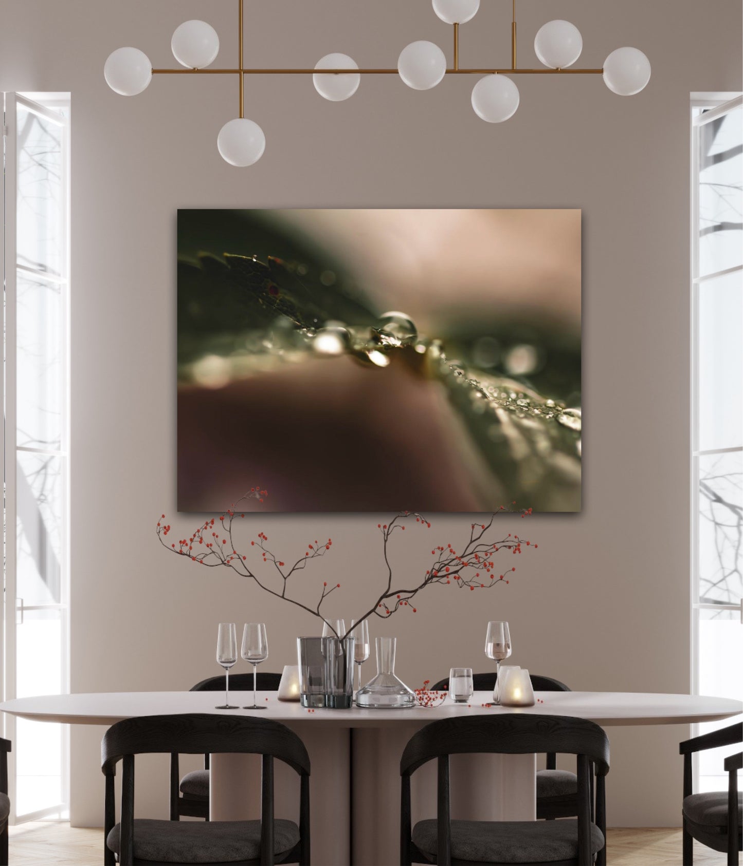 Green diamonds - landscape format