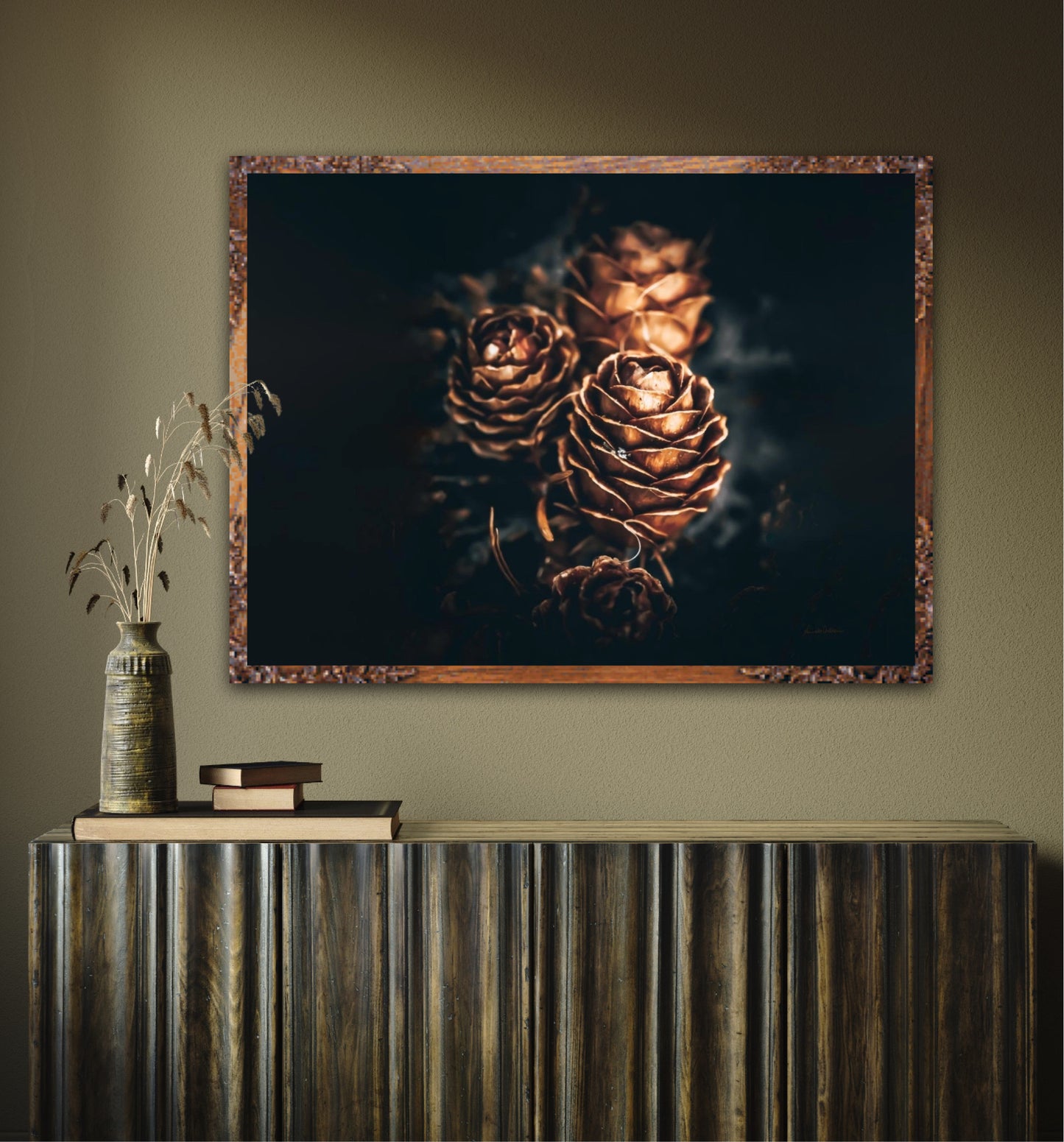 Pinecone love - landscape format
