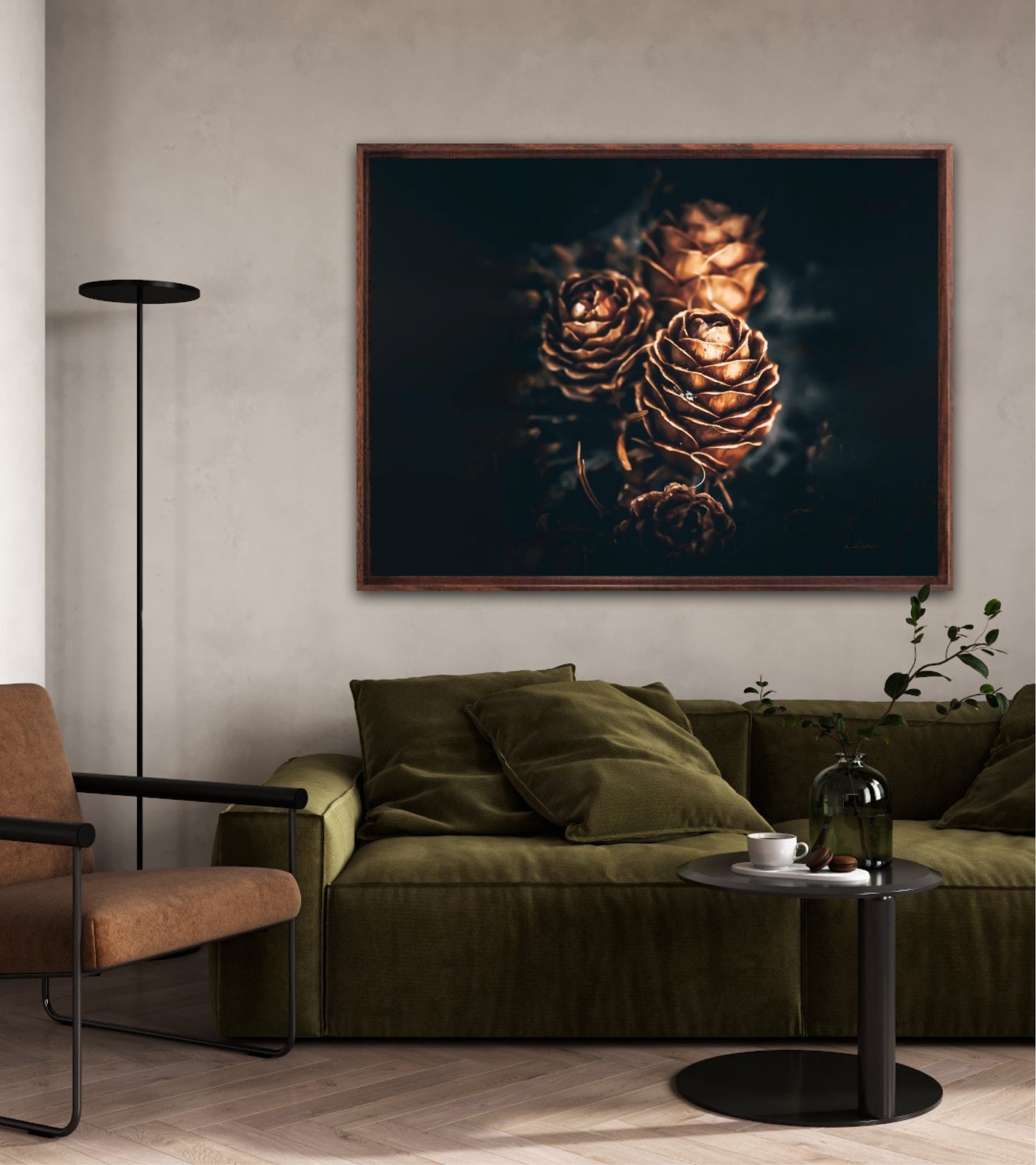 Pinecone love - landscape format