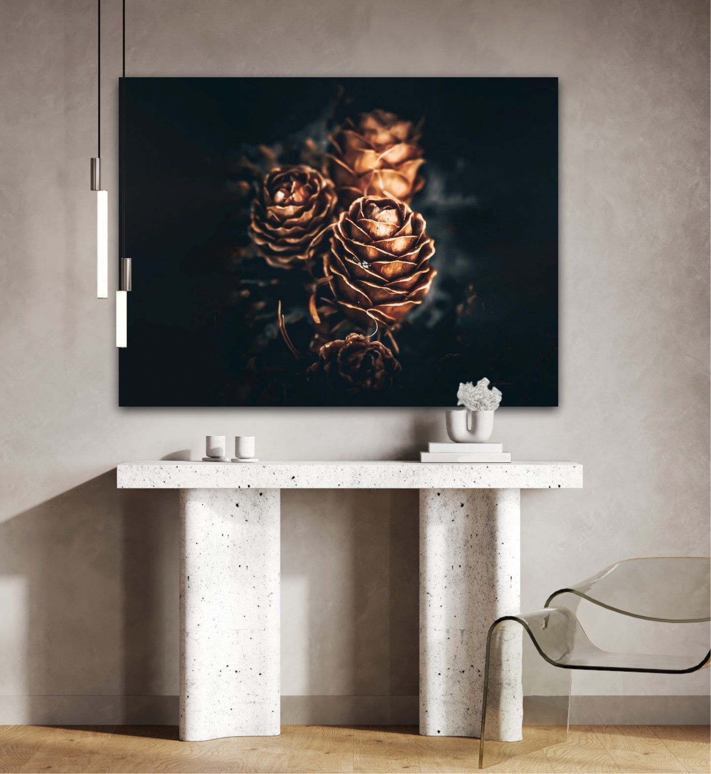 Pinecone love - landscape format