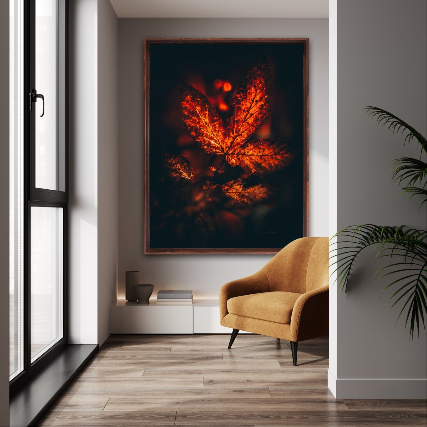 Fiery leaf