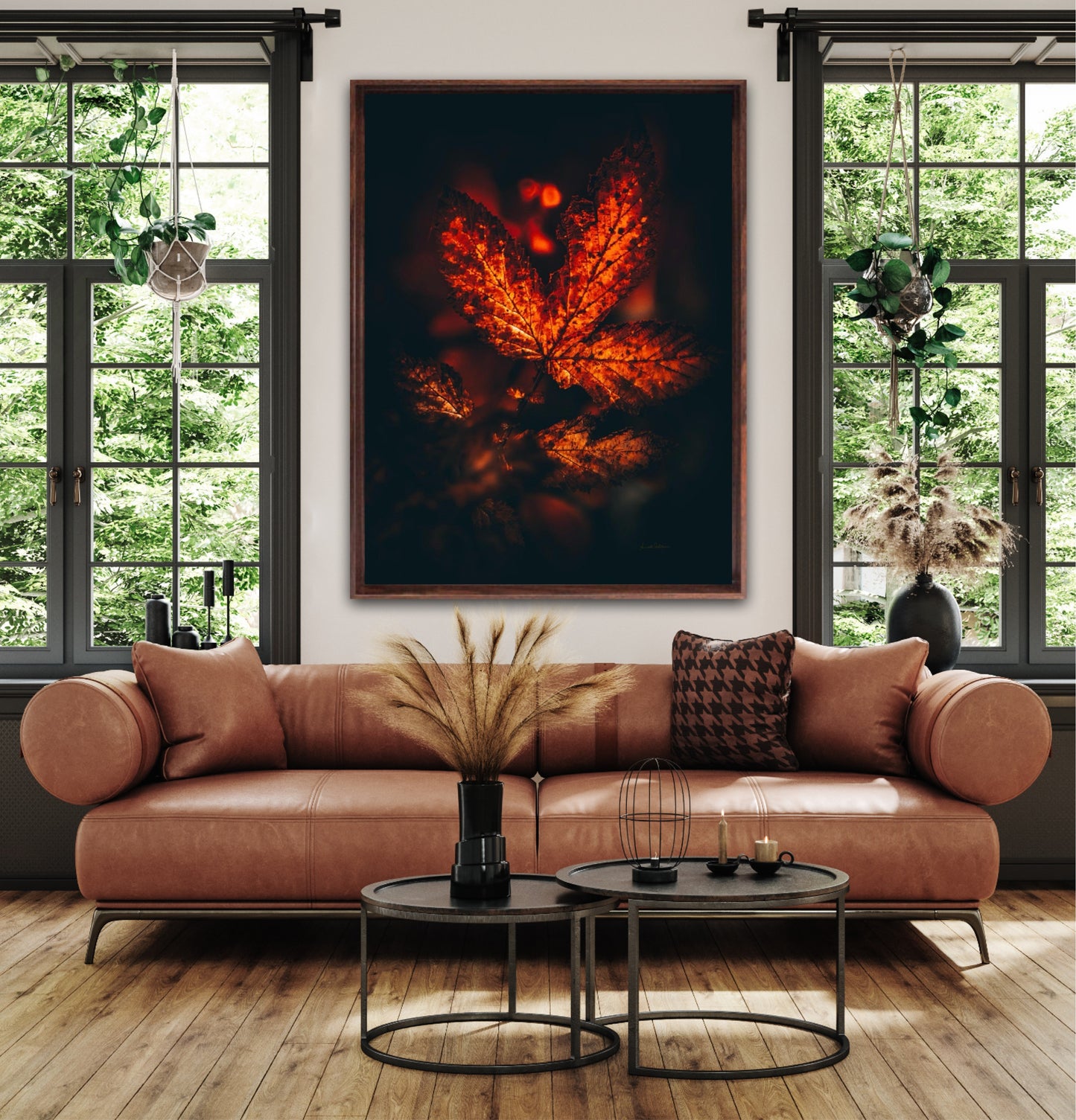 Fiery leaf