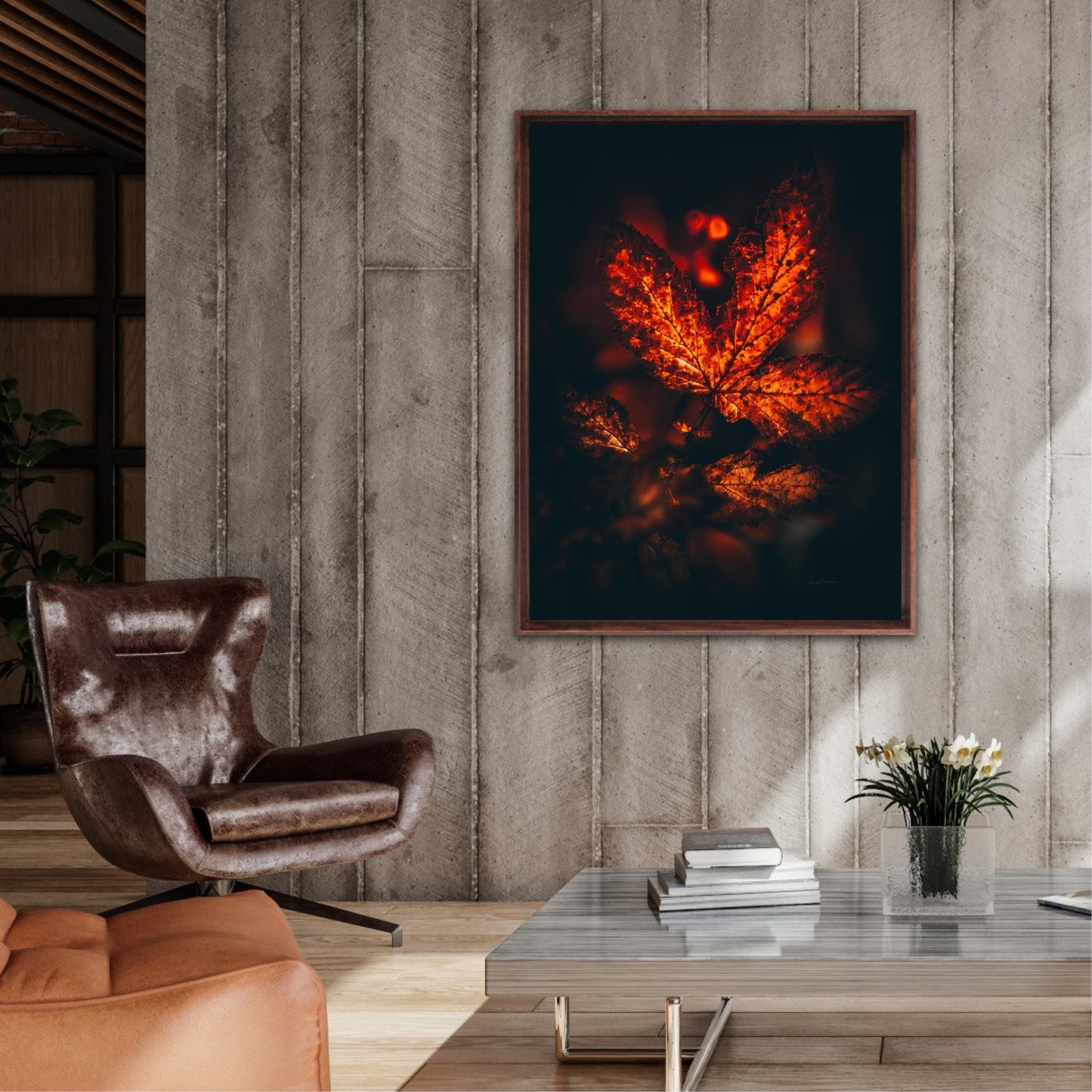 Fiery leaf