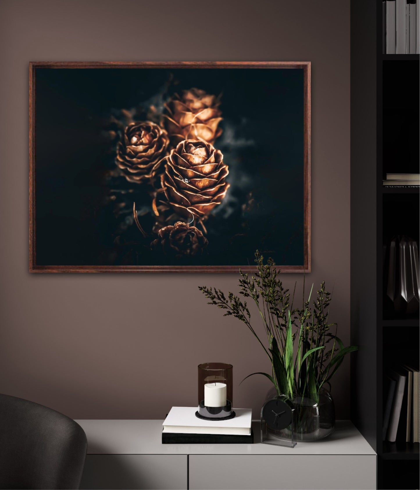 Pinecone love - landscape format