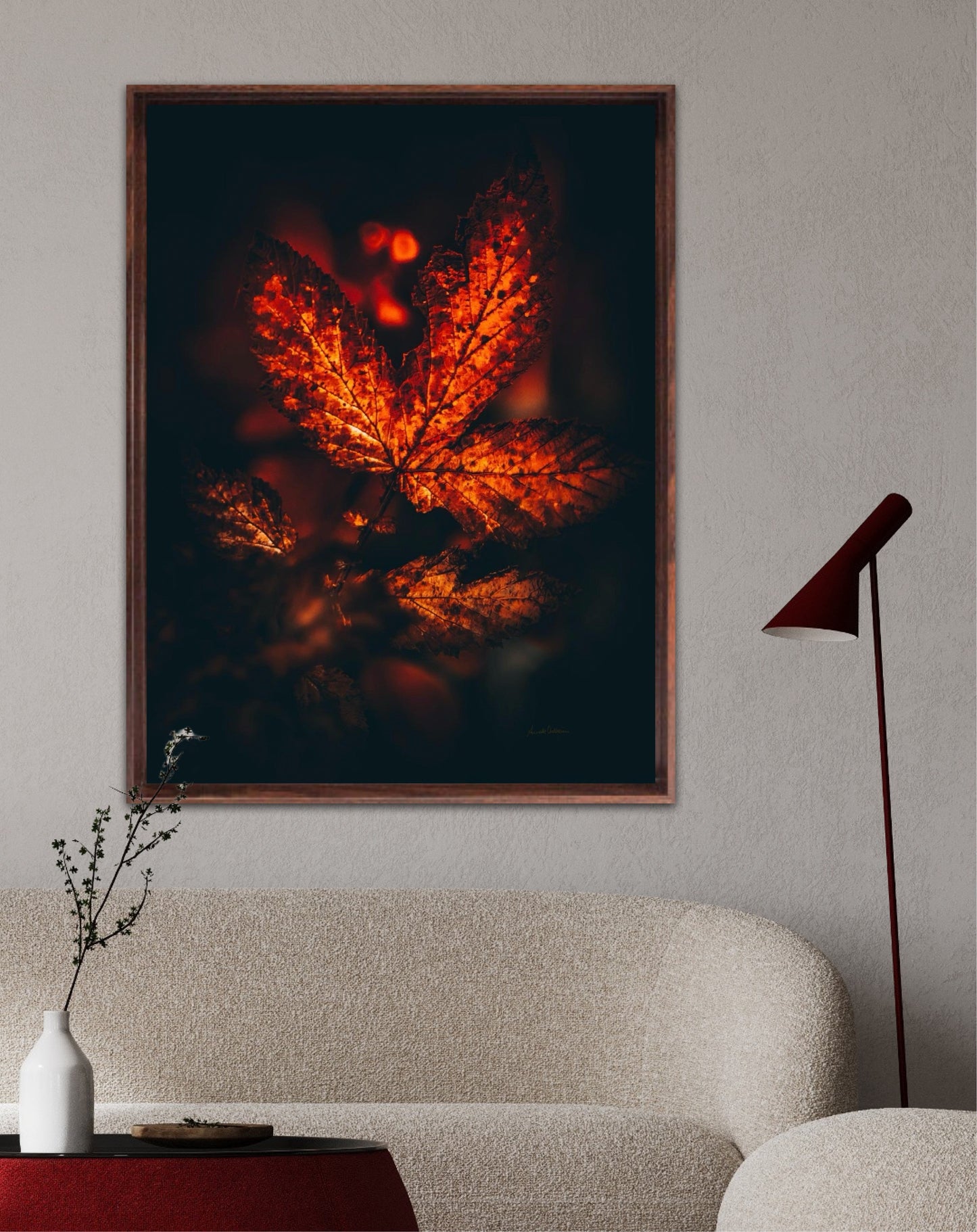 Fiery leaf
