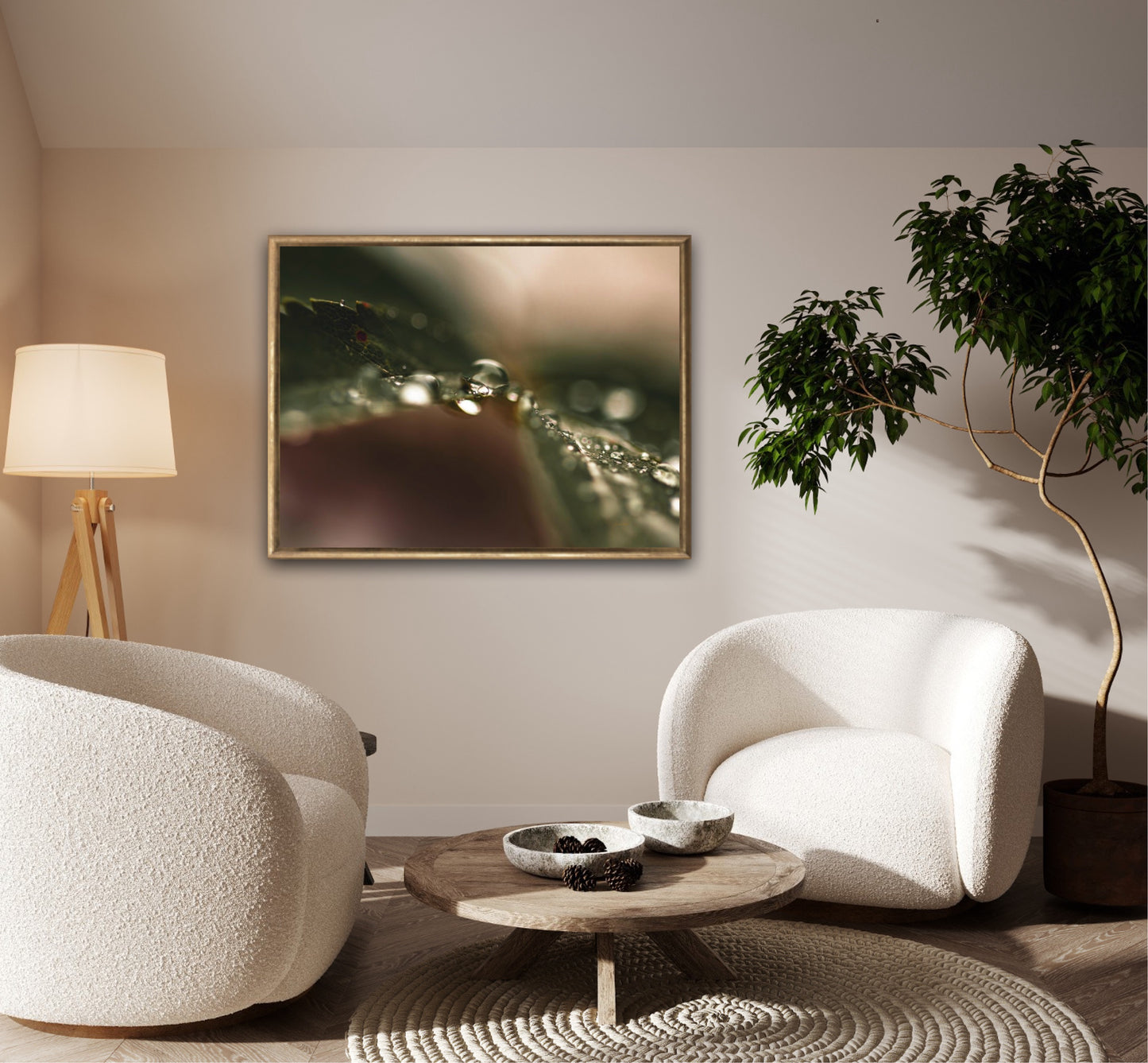 Green diamonds II - landscape format