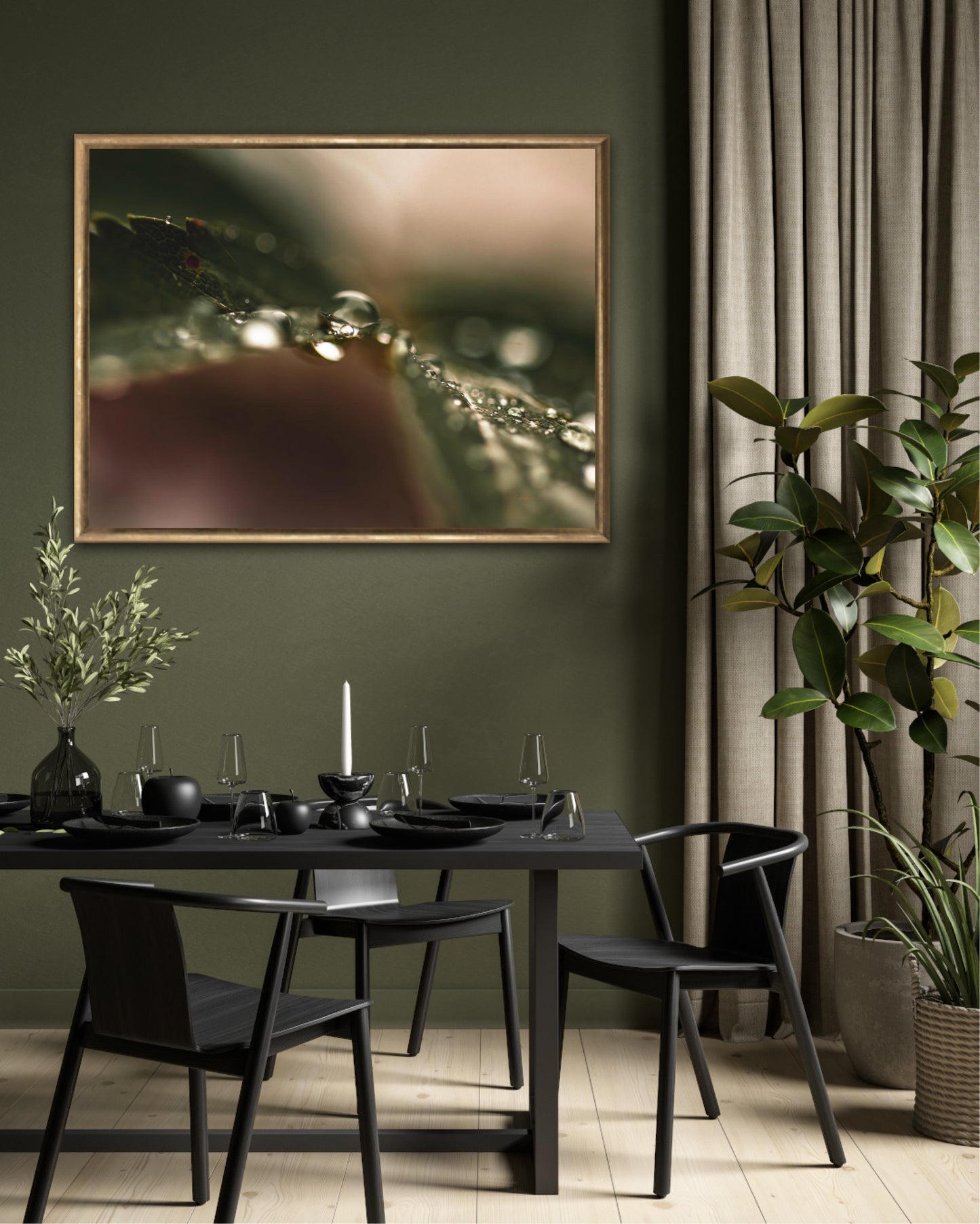 Green diamonds II - landscape format