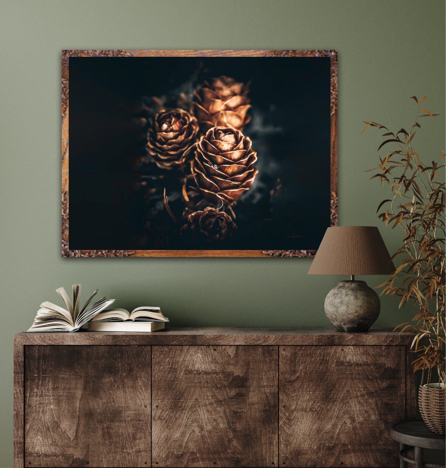 Pinecone love - landscape format