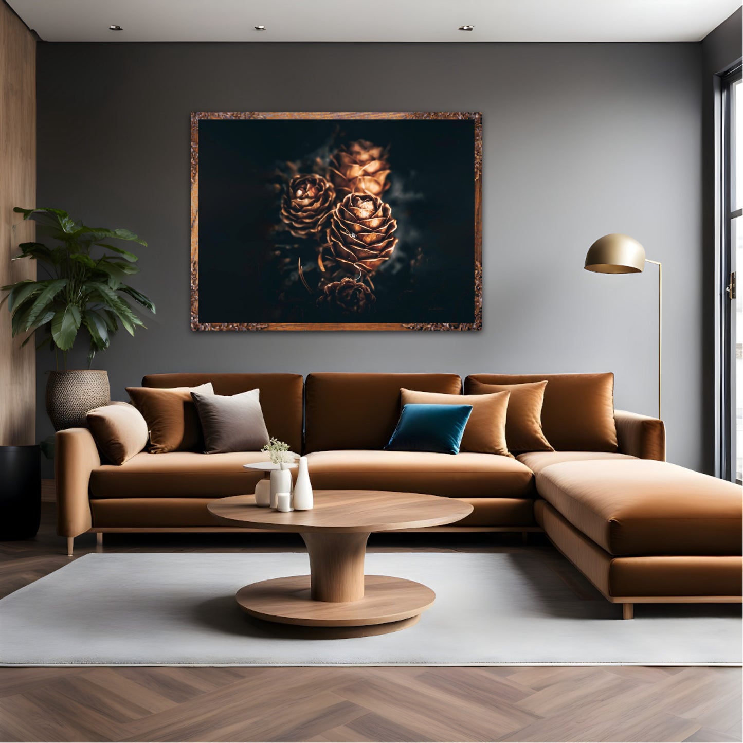 Pinecone love - landscape format