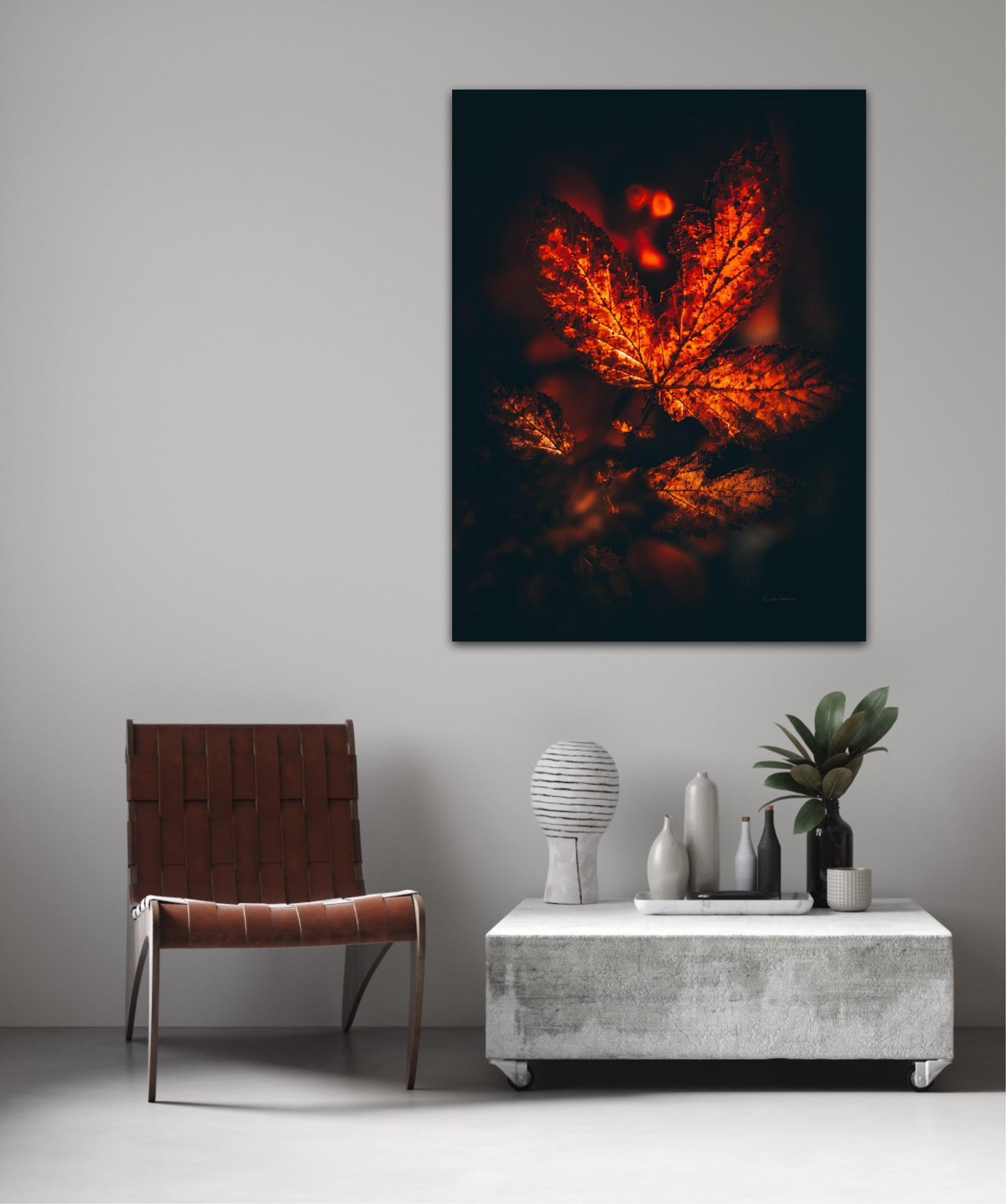 Fiery leaf
