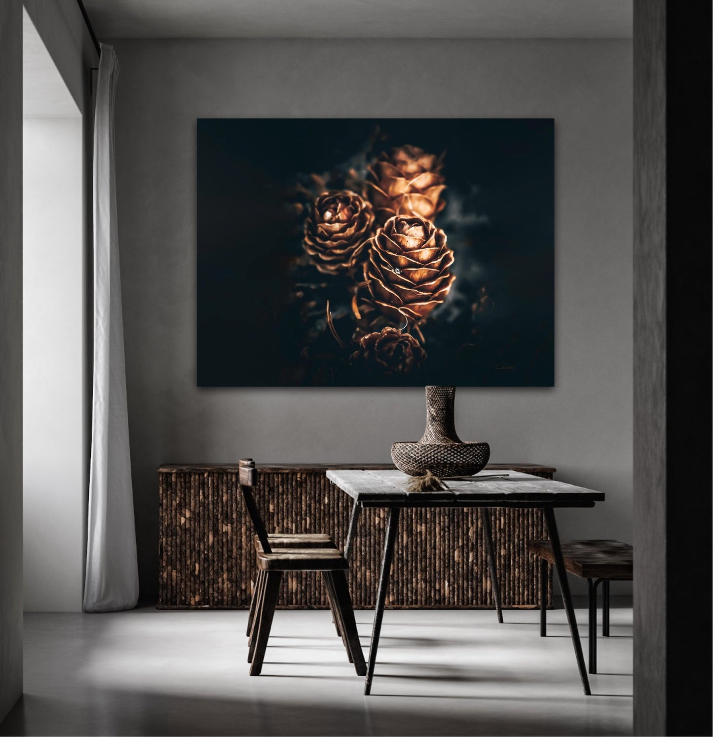 Pinecone love - landscape format